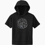 STEM Innovation Academy of the Oranges we rise together <span class="pdp-name-mascot">STEM Phoenix</span> Sport-Tek Youth Sport-Wick Fleece Short Sleeve Hoodie Front Thumbnail