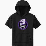 JJC Wolves Sport-Tek Youth Sport-Wick Fleece Short Sleeve Hoodie Front Thumbnail