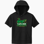 Unquowa Gators Sport-Tek Youth Sport-Wick Fleece Short Sleeve Hoodie Front Thumbnail