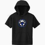 Christian Life School Eagles <span class="pdp-name-mascot">Christian Life School Eagles</span> Sport-Tek Youth Sport-Wick Fleece Short Sleeve Hoodie Front Thumbnail