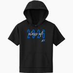 BROCKPORT BLUE DEVILS The Official Online Store <span class="pdp-name-mascot">BROCKPORT BLUE DEVILS</span> Sport-Tek Youth Sport-Wick Fleece Short Sleeve Hoodie Front Thumbnail