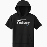 FRANKLIN CHRISTIAN ACADEMY FALCONS <span class="pdp-name-mascot">FRANKLIN FALCONS</span> Sport-Tek Youth Sport-Wick Fleece Short Sleeve Hoodie Front Thumbnail