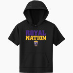 BLECKLEY COUNTY HIGH SCHOOL ROYALS <span class="pdp-name-mascot">BLECKLEY COUNTY ROYALS</span> Sport-Tek Youth Sport-Wick Fleece Short Sleeve Hoodie Front Thumbnail