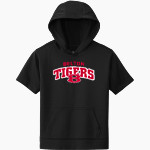 BELTON HIGH SCHOOL TIGERS <span class="pdp-name-mascot">BELTON TIGERS</span> Sport-Tek Youth Sport-Wick Fleece Short Sleeve Hoodie Front Thumbnail