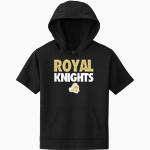 ROYAL HIGH SCHOOL KNIGHTS <span class="pdp-name-mascot">ROYAL KNIGHTS</span> Sport-Tek Youth Sport-Wick Fleece Short Sleeve Hoodie Front Thumbnail