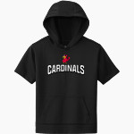 Manor Oaks Wr Bowie Cardinals <span class="pdp-name-mascot">Manor Oaks Wr Bowie Cardinals</span> Sport-Tek Youth Sport-Wick Fleece Short Sleeve Hoodie Front Thumbnail