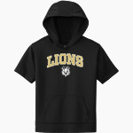 Link Lions <span class="pdp-name-mascot">Link Year Prep School Lions</span> Sport-Tek Youth Sport-Wick Fleece Short Sleeve Hoodie Front Thumbnail
