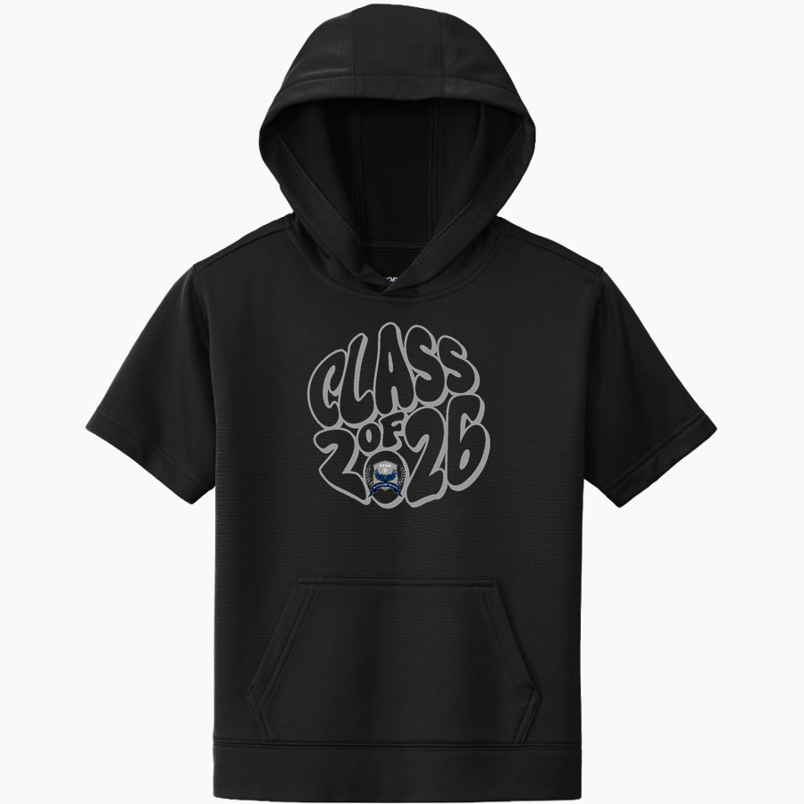 STEM Innovation Academy of the Oranges we rise together <span class="pdp-name-mascot">STEM Phoenix</span> Sport-Tek Youth Sport-Wick Fleece Short Sleeve Hoodie
