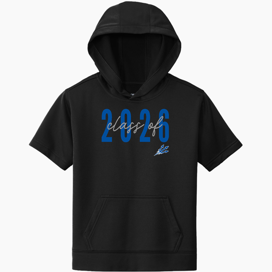 BROCKPORT BLUE DEVILS The Official Online Store <span class="pdp-name-mascot">BROCKPORT BLUE DEVILS</span> Sport-Tek Youth Sport-Wick Fleece Short Sleeve Hoodie