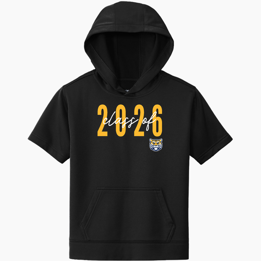 Notre Dame Belmont Tigers Sport-Tek Youth Sport-Wick Fleece Short Sleeve Hoodie