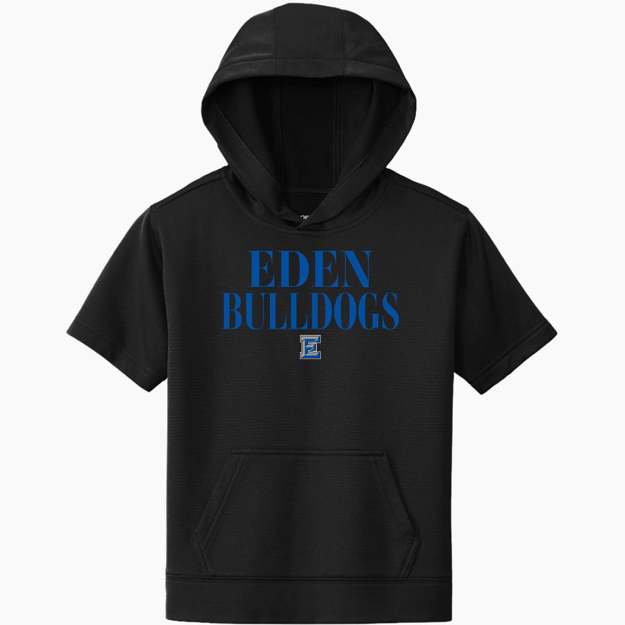 EDEN HIGH SCHOOL BULLDOGS <span class="pdp-name-mascot">EDEN BULLDOGS /LADY</span> Sport-Tek Youth Sport-Wick Fleece Short Sleeve Hoodie