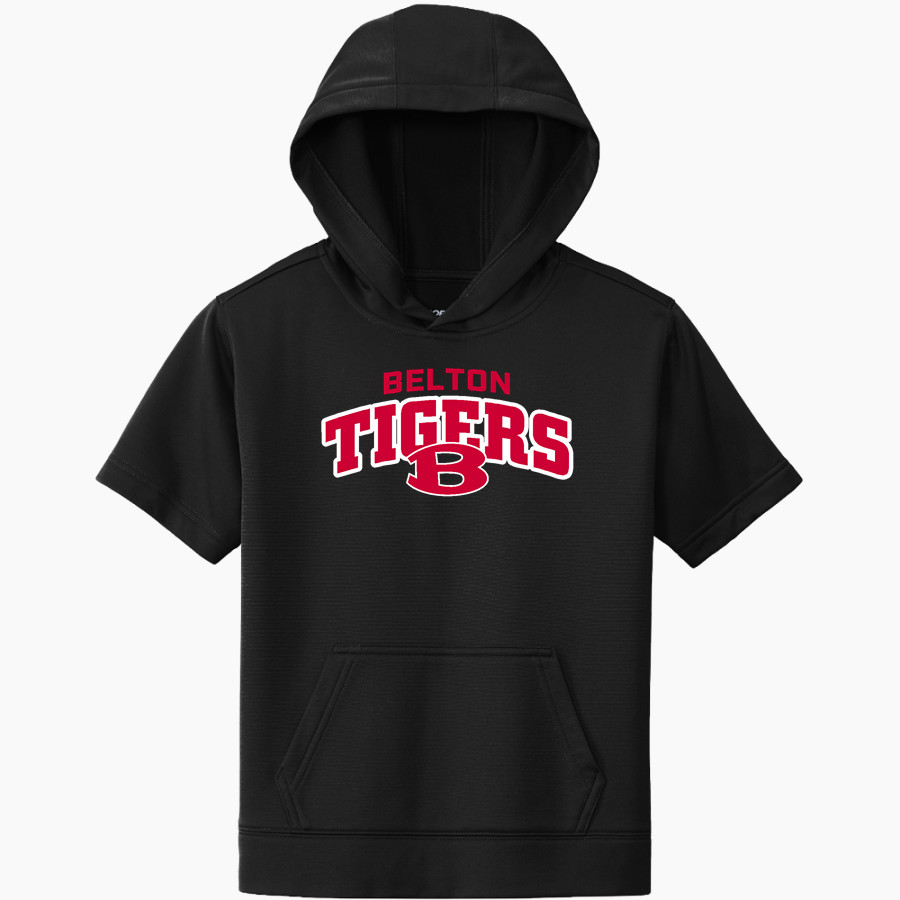 BELTON HIGH SCHOOL TIGERS <span class="pdp-name-mascot">BELTON TIGERS</span> Sport-Tek Youth Sport-Wick Fleece Short Sleeve Hoodie