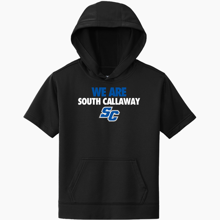SOUTH CALLAWAY HIGH SCHOOL BULLDOGS <span class="pdp-name-mascot">SOUTH CALLAWAY BULLDOGS</span> Sport-Tek Youth Sport-Wick Fleece Short Sleeve Hoodie