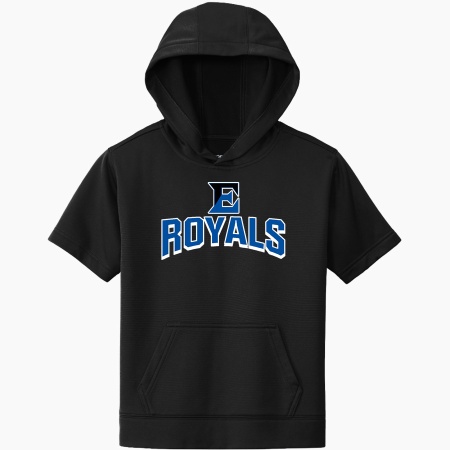 Eagleton Royals Sideline Store Sport-Tek Youth Sport-Wick Fleece Short Sleeve Hoodie