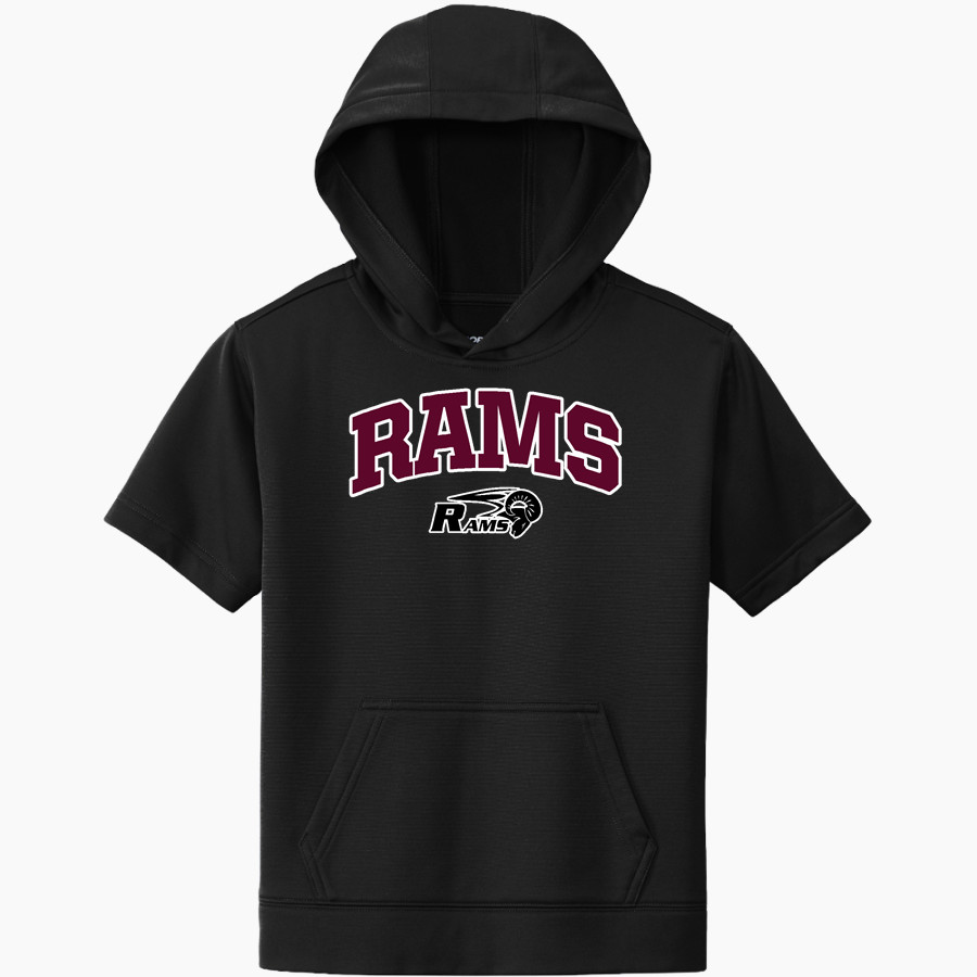 SOUTHWEST LEADERSHIP ACADEMY RAMS Sport-Tek Youth Sport-Wick Fleece Short Sleeve Hoodie