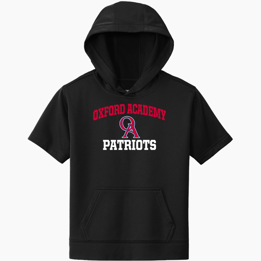 OXFORD ACADEMY PATRIOTS <span class="pdp-name-mascot">OXFORD ACADEMY PATRIOTS</span> Sport-Tek Youth Sport-Wick Fleece Short Sleeve Hoodie