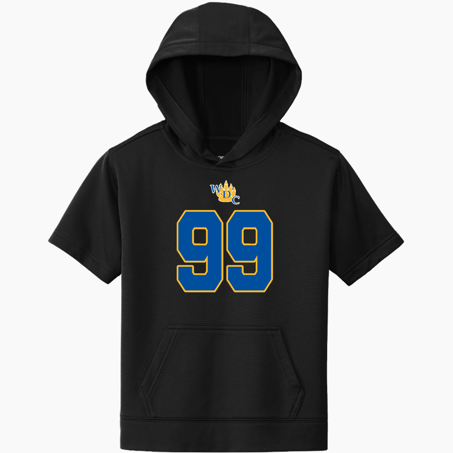 WADENA DEER CREEK HIGH SCHOOL WOLVERINES <span class="pdp-name-mascot">WADENA DEER CREEK WOLVERINES</span> Sport-Tek Youth Sport-Wick Fleece Short Sleeve Hoodie