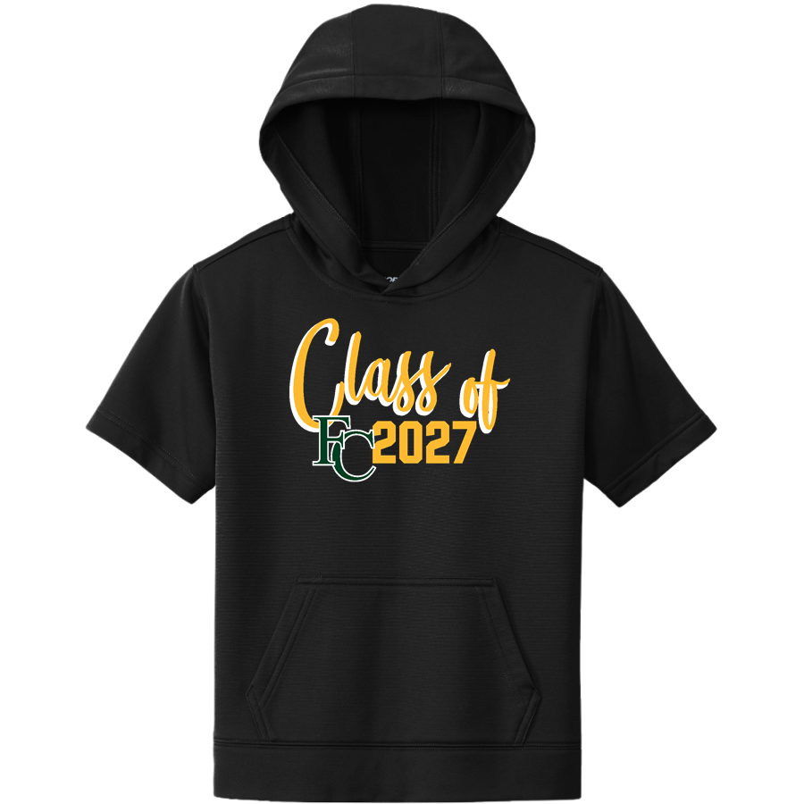 Floyd Central Highlanders <span class="pdp-name-mascot">Floyd Central Highlanders</span> Sport-Tek Youth Sport-Wick Fleece Short Sleeve Hoodie