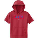 COLLEGE OF ST BENEDICT Bennies <span class="pdp-name-mascot">COLLEGE OF ST BENEDICT</span> Sport-Tek Youth Sport-Wick Fleece Short Sleeve Hoodie Front Thumbnail