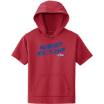 Macon East Knights Sport-Tek Youth Sport-Wick Fleece Short Sleeve Hoodie Front Thumbnail