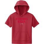 Aftershock Reba <span class="pdp-name-mascot">Aftershock Youth Athletics</span> Sport-Tek Youth Sport-Wick Fleece Short Sleeve Hoodie Front Thumbnail