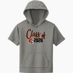 THORNAPPLE KELLOGG HIGH SCHOOL TROJANS Sport-Tek Youth Sport-Wick Fleece Short Sleeve Hoodie Front Thumbnail