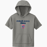 Detroit Mercy Titans Sideline Store <span class="pdp-name-mascot">UDM Titans</span> Sport-Tek Youth Sport-Wick Fleece Short Sleeve Hoodie Front Thumbnail