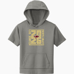 Scotts Valley Falcons Sport-Tek Youth Sport-Wick Fleece Short Sleeve Hoodie Front Thumbnail