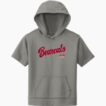 Willamette Bearcats <span class="pdp-name-mascot">Willamette Bearcats</span> Sport-Tek Youth Sport-Wick Fleece Short Sleeve Hoodie Front Thumbnail