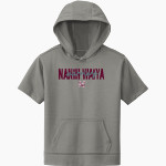 NANIH WAIYA HIGH SCHOOL WARRIORS <span class="pdp-name-mascot">NANIH WAIYA WARRIORS</span> Sport-Tek Youth Sport-Wick Fleece Short Sleeve Hoodie Front Thumbnail