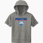 SAN LEANDRO HIGH SCHOOL PIRATES <span class="pdp-name-mascot">SAN LEANDRO PIRATES</span> Sport-Tek Youth Sport-Wick Fleece Short Sleeve Hoodie Front Thumbnail