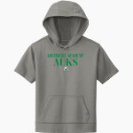 ARCHMERE ACADEMY AUKS <span class="pdp-name-mascot">ARCHMERE ACADEMY AUKS</span> Sport-Tek Youth Sport-Wick Fleece Short Sleeve Hoodie Front Thumbnail