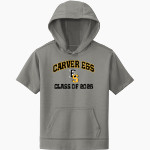Carver E&S E&S Sport-Tek Youth Sport-Wick Fleece Short Sleeve Hoodie Front Thumbnail