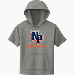 North Putnam Cougars Sport-Tek Youth Sport-Wick Fleece Short Sleeve Hoodie Front Thumbnail