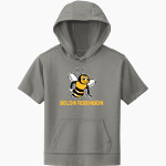 Solon Robinson Elementary Stingers Sport-Tek Youth Sport-Wick Fleece Short Sleeve Hoodie Front Thumbnail