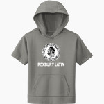 Roxbury Latin Sport-Tek Youth Sport-Wick Fleece Short Sleeve Hoodie Front Thumbnail