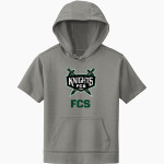 Franklin Classical School Knights Online Store Sport-Tek Youth Sport-Wick Fleece Short Sleeve Hoodie Front Thumbnail