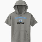 Wilkes-Barre Area Wolfpack <span class="pdp-name-mascot">Wilkes-Barre Wolfpack</span> Sport-Tek Youth Sport-Wick Fleece Short Sleeve Hoodie Front Thumbnail
