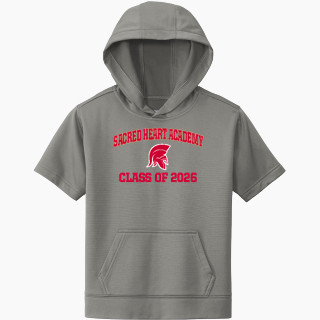 Sport-Tek Youth Sport-Wick Fleece Short Sleeve Hoodie