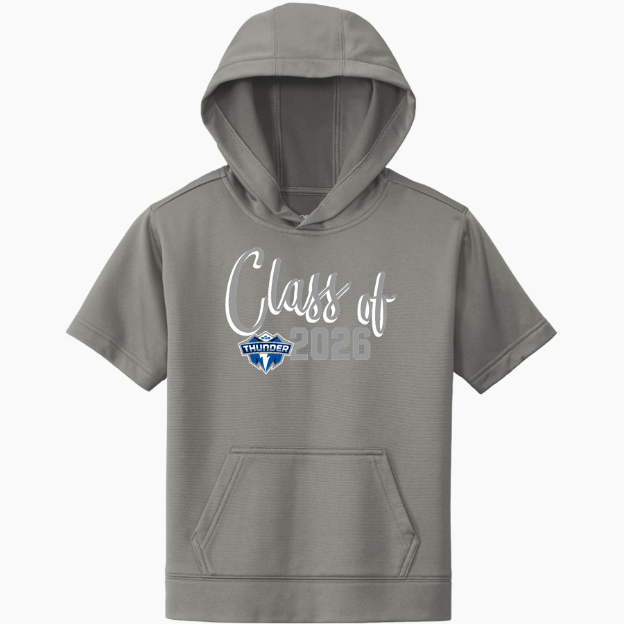Mount St. Mary Academy believe in the boom <span class="pdp-name-mascot">Mount Saint Mary Academy Thunder</span> Sport-Tek Youth Sport-Wick Fleece Short Sleeve Hoodie