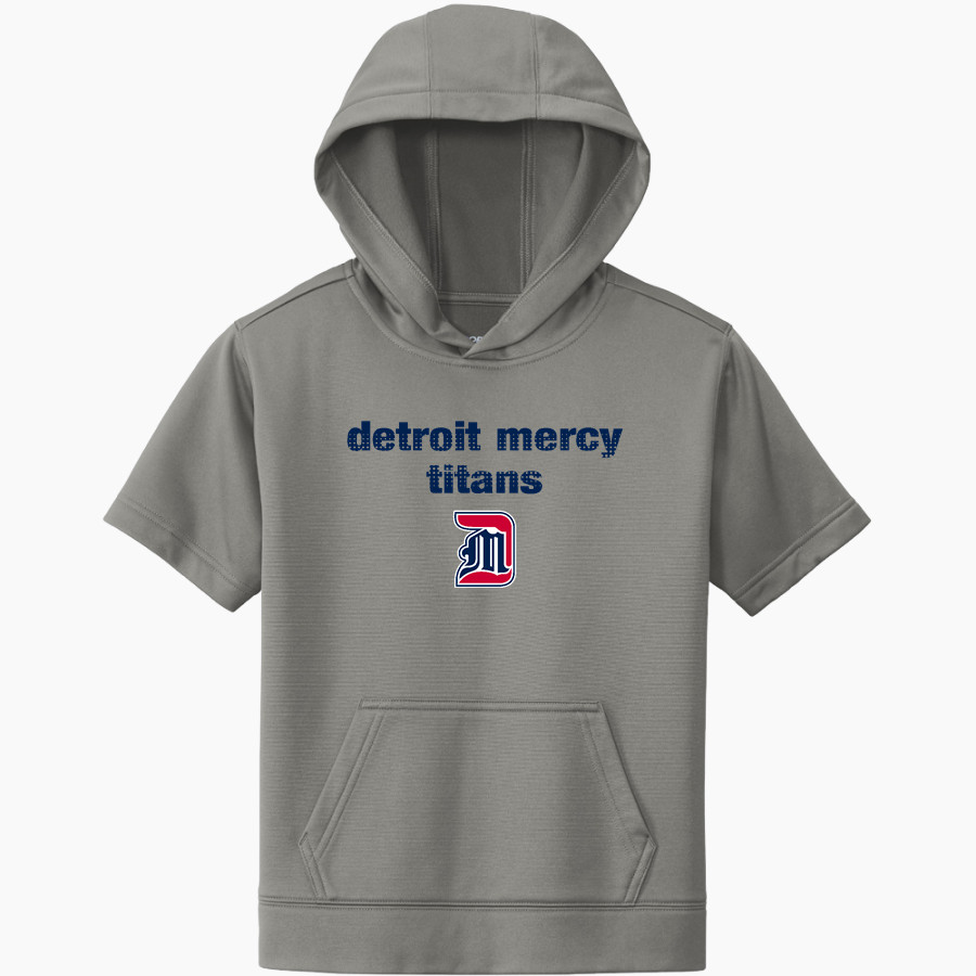 Detroit Mercy Titans Sideline Store <span class="pdp-name-mascot">UDM Titans</span> Sport-Tek Youth Sport-Wick Fleece Short Sleeve Hoodie