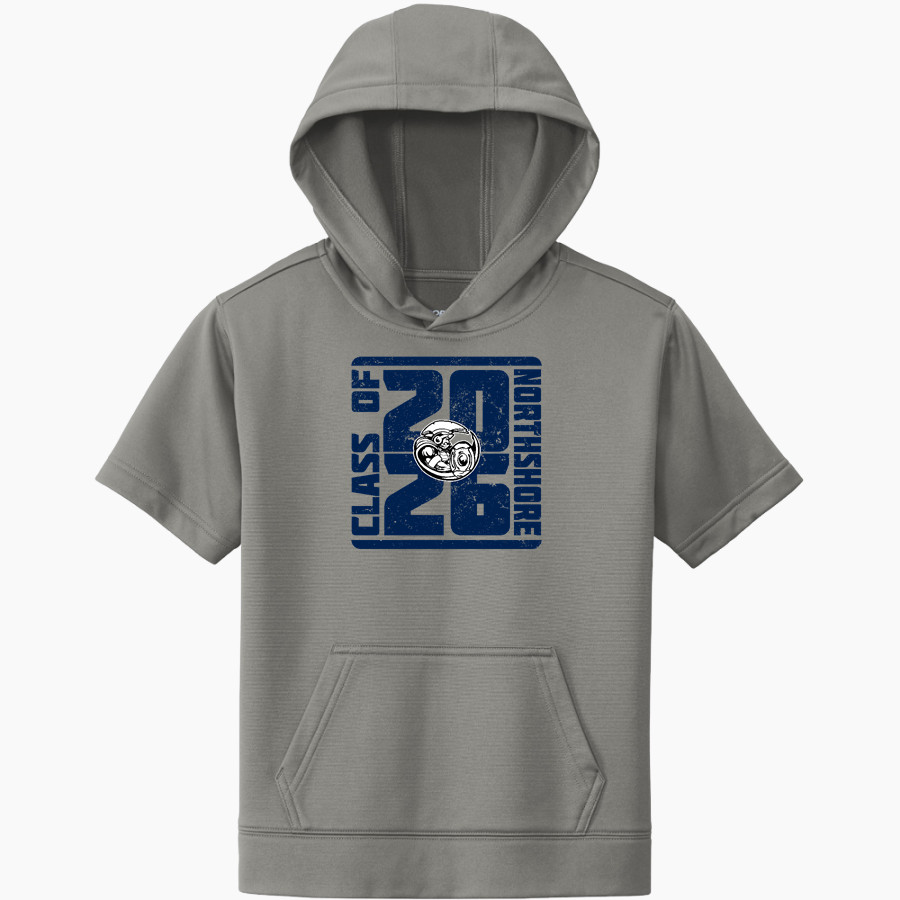 Northshore Titans Online Store <span class="pdp-name-mascot">Northshore Titans</span> Sport-Tek Youth Sport-Wick Fleece Short Sleeve Hoodie