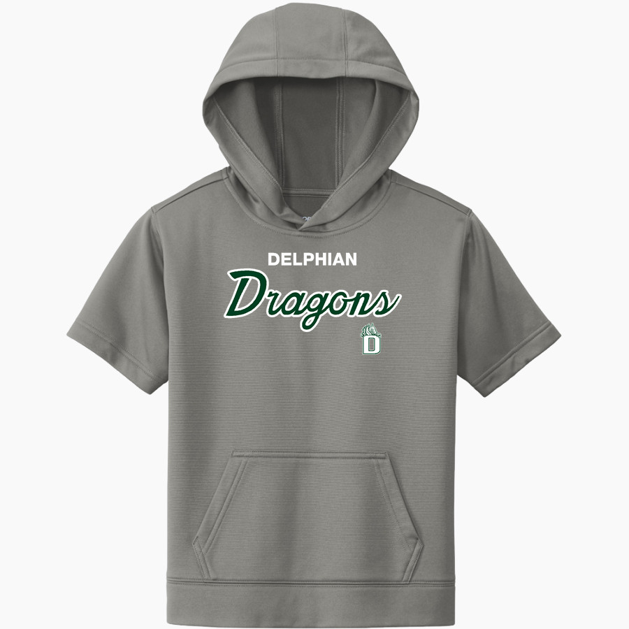 Delphian Dragons Sport-Tek Youth Sport-Wick Fleece Short Sleeve Hoodie
