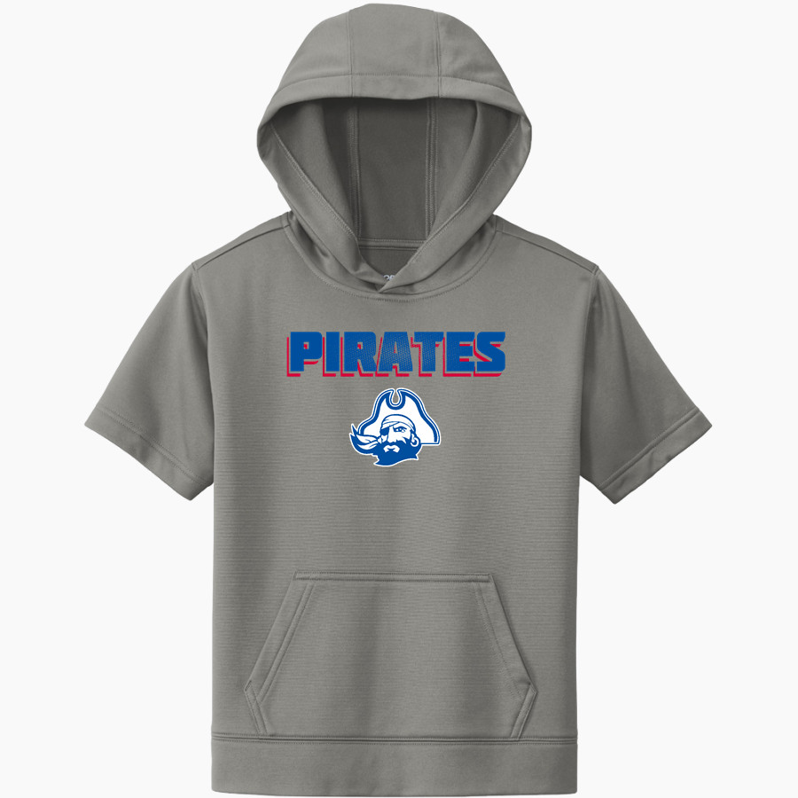 SAN LEANDRO HIGH SCHOOL PIRATES <span class="pdp-name-mascot">SAN LEANDRO PIRATES</span> Sport-Tek Youth Sport-Wick Fleece Short Sleeve Hoodie