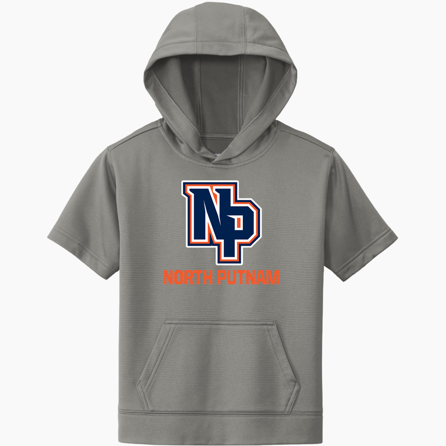 North Putnam Cougars Sport-Tek Youth Sport-Wick Fleece Short Sleeve Hoodie