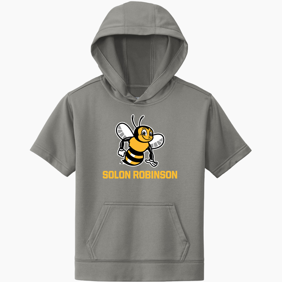 Solon Robinson Elementary Stingers Sport-Tek Youth Sport-Wick Fleece Short Sleeve Hoodie