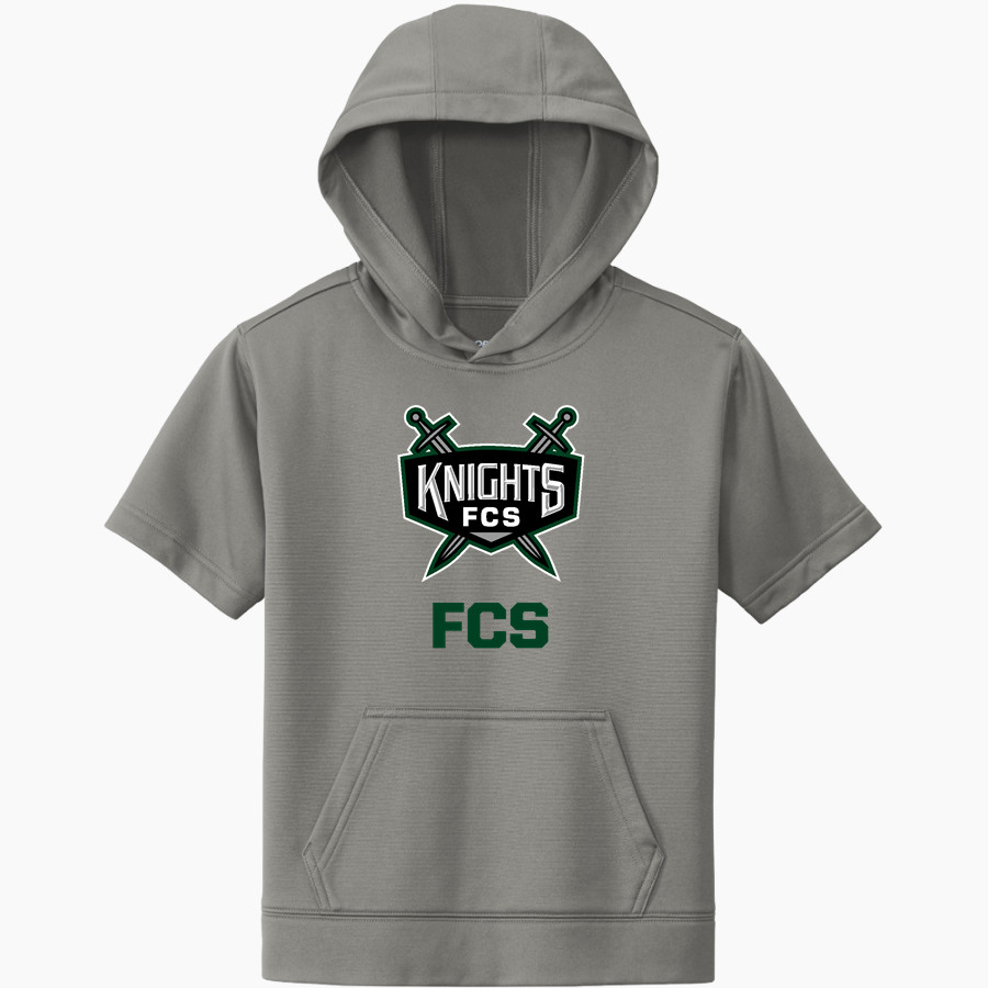 Franklin Classical School Knights Online Store Sport-Tek Youth Sport-Wick Fleece Short Sleeve Hoodie