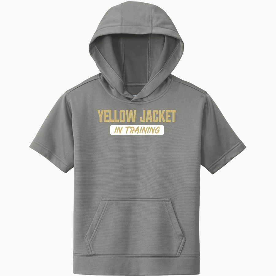 PERRYSBURG HIGH SCHOOL YELLOW JACKETS <span class="pdp-name-mascot">PERRYSBURG YELLOW JACKETS</span> Sport-Tek Youth Sport-Wick Fleece Short Sleeve Hoodie
