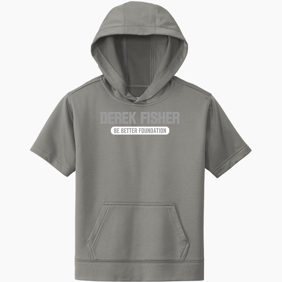 Be Better Foundation Team Derek Fisher Sport-Tek Youth Sport-Wick Fleece Short Sleeve Hoodie