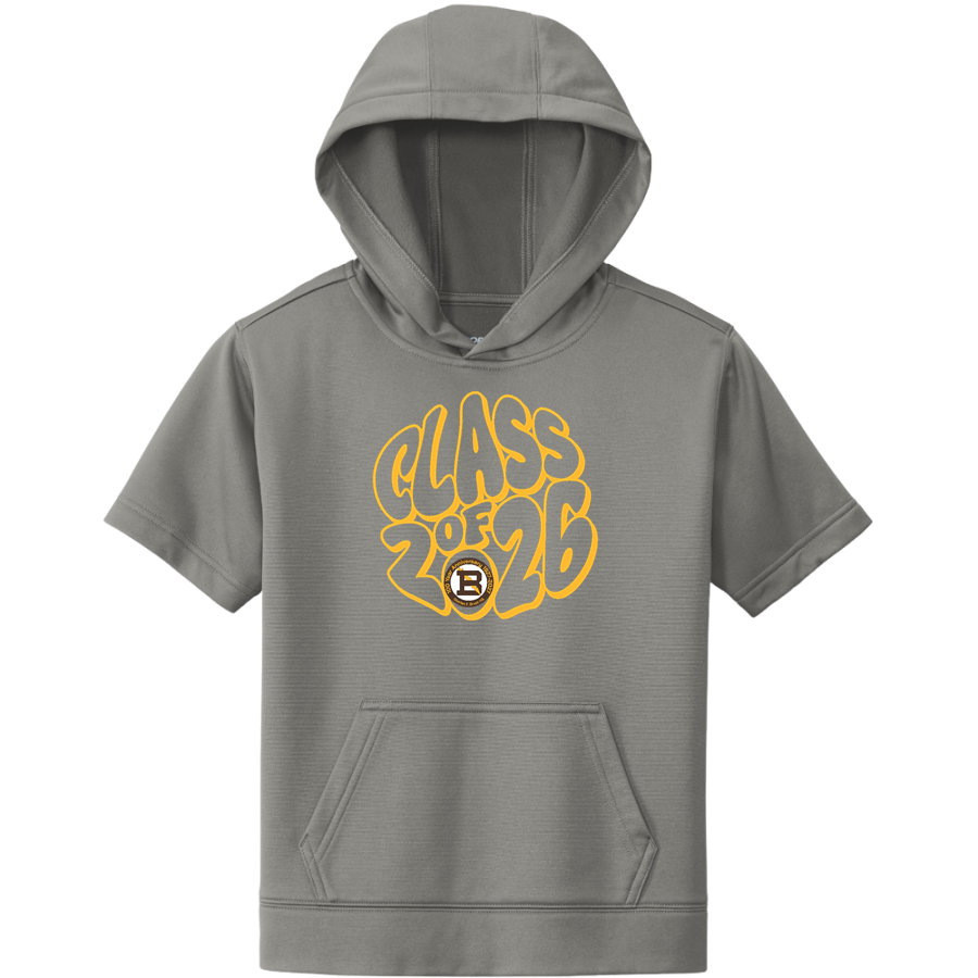 Brush Arcs <span class="pdp-name-mascot">Charles F Brush High School Arcs</span> Sport-Tek Youth Sport-Wick Fleece Short Sleeve Hoodie